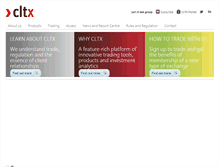 Tablet Screenshot of cltx.com